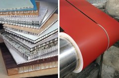 PVDF 2 coat aluminum coil for honeycomb Roofing Ceiling pane